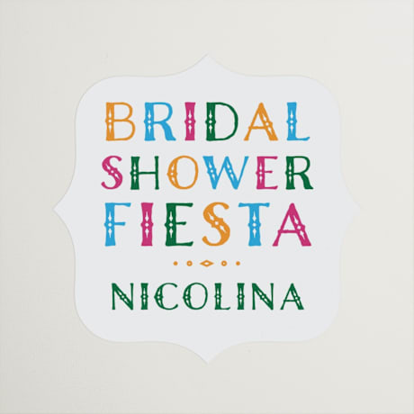 Bridal Shower Favor Stickers