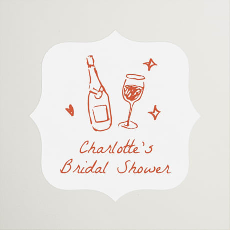 Bridal Shower Favor Stickers