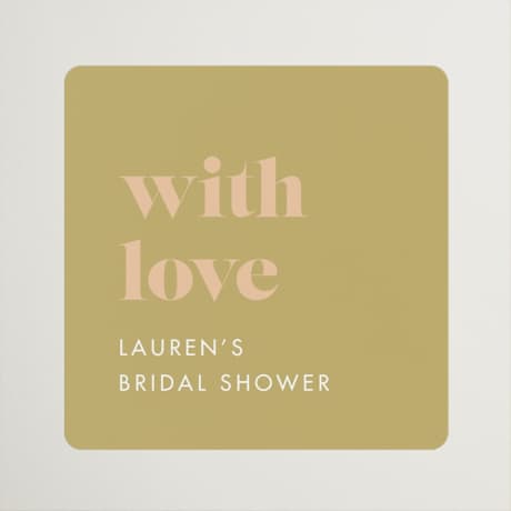 Bridal Shower Favor Stickers