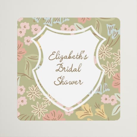 Bridal Shower Favor Stickers