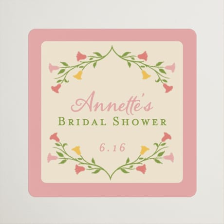 Bridal Shower Favor Stickers
