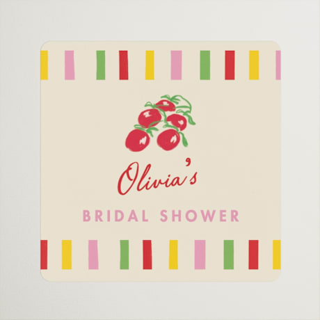 Bridal Shower Favor Stickers