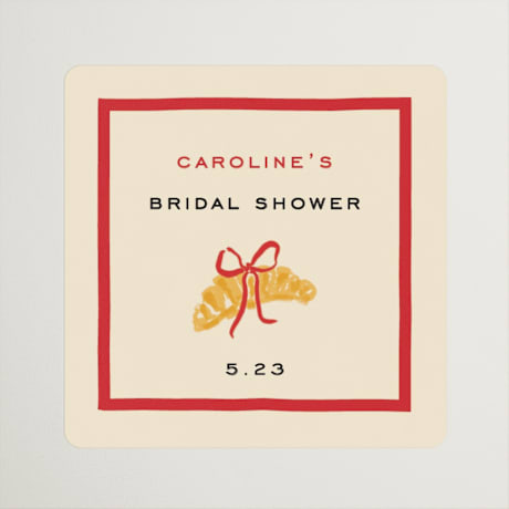 Bridal Shower Favor Stickers