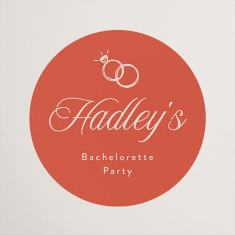 Bachelorette Party Favor Stickers