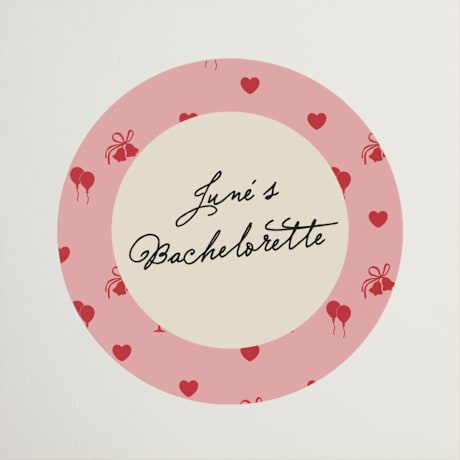 Bachelorette Party Favor Stickers