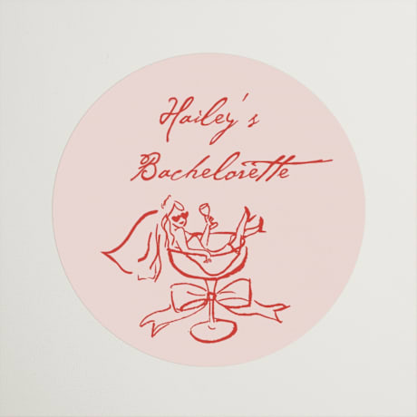 Bachelorette Party Favor Stickers