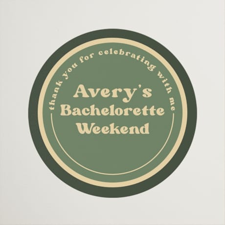 Bachelorette Party Favor Stickers