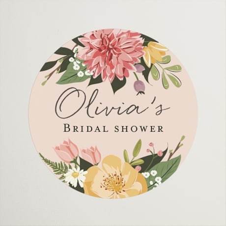 Bridal Shower Favor Stickers