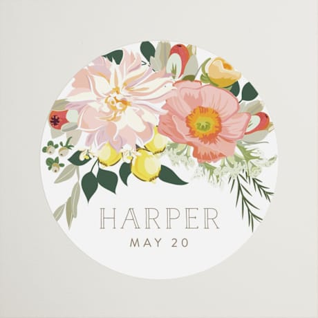 Bridal Shower Favor Stickers