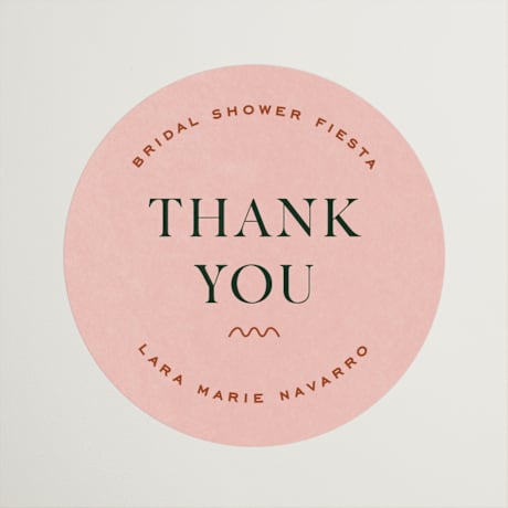 Bridal Shower Favor Stickers