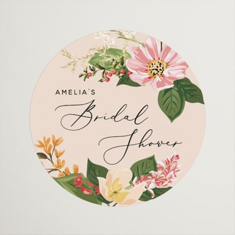 Bridal Shower Favor Stickers