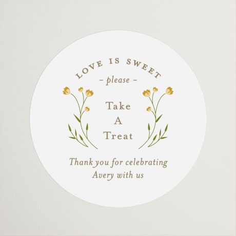 Bridal Shower Favor Stickers