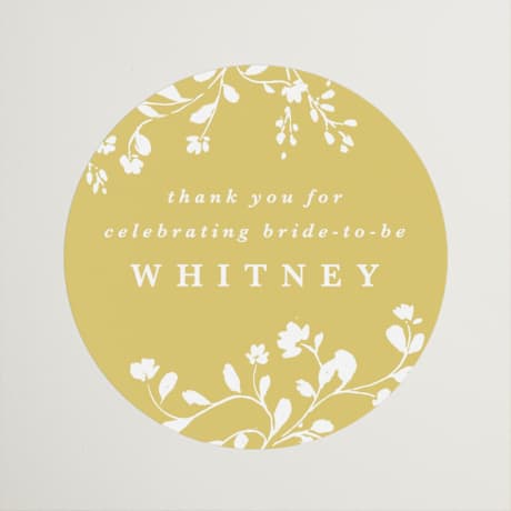 Bridal Shower Favor Stickers