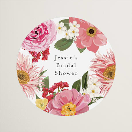 Bridal Shower Favor Stickers