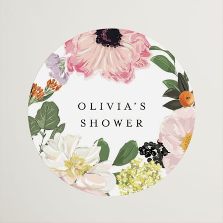 Bridal Shower Favor Stickers