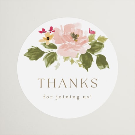 Bridal Shower Favor Stickers