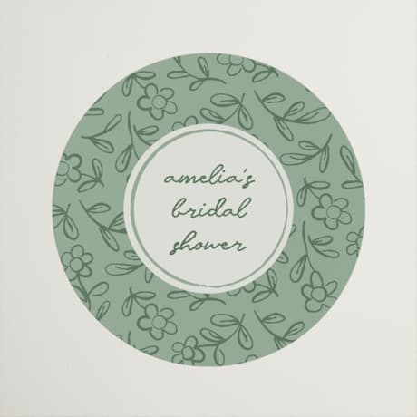 Bridal Shower Favor Stickers