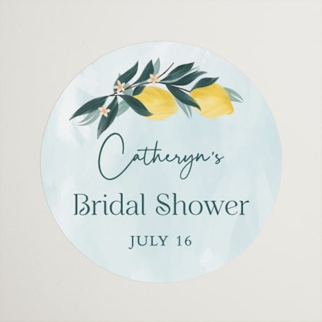 Bridal Shower Favor Stickers
