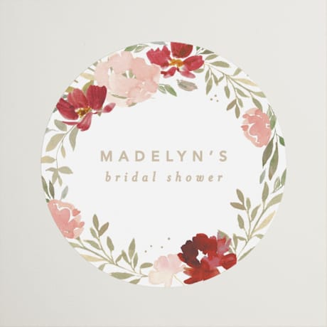 Bridal Shower Favor Stickers