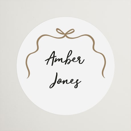 Bridal Shower Favor Stickers