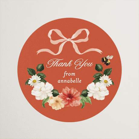 Bridal Shower Favor Stickers