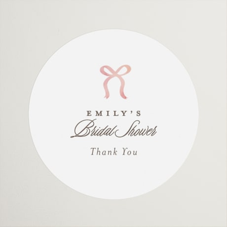Bridal Shower Favor Stickers