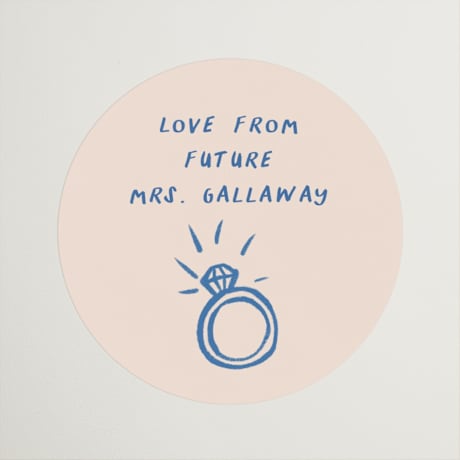 Bridal Shower Favor Stickers