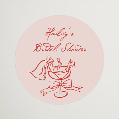 Bridal Shower Favor Stickers