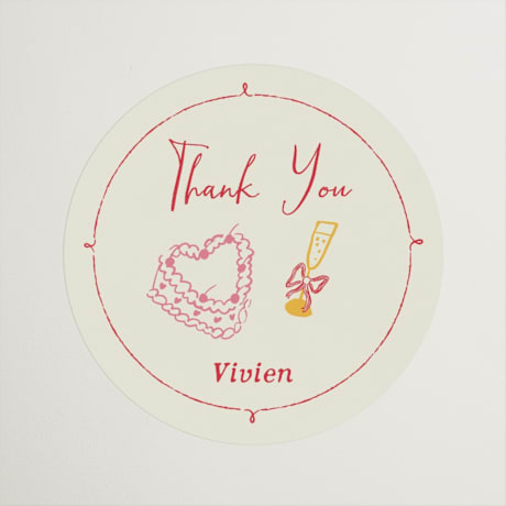 Bridal Shower Favor Stickers