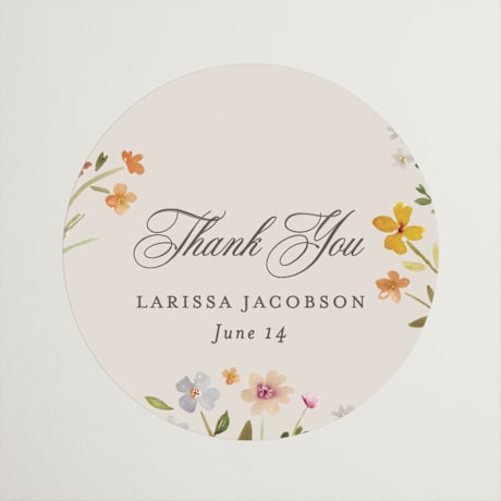 Bridal Shower Favor Stickers