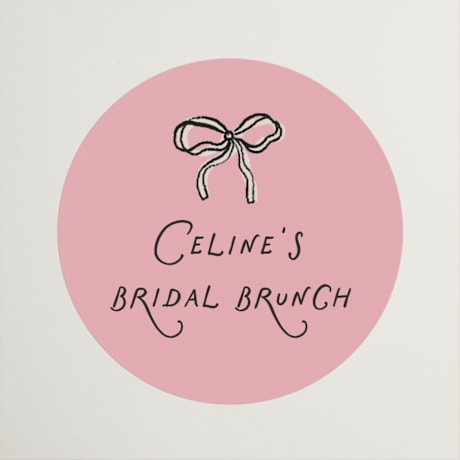 Bridal Shower Favor Stickers