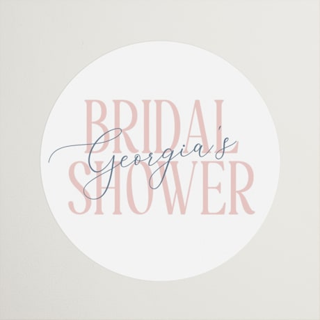 Bridal Shower Favor Stickers