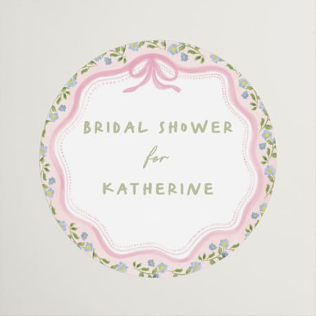 Bridal Shower Favor Stickers