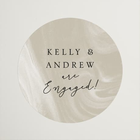 Engagement Party Favor Stickers