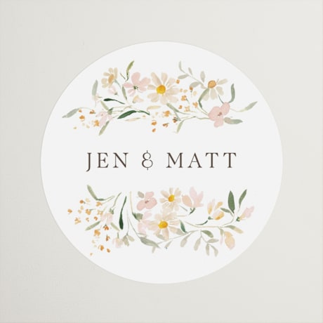 Engagement Party Favor Stickers