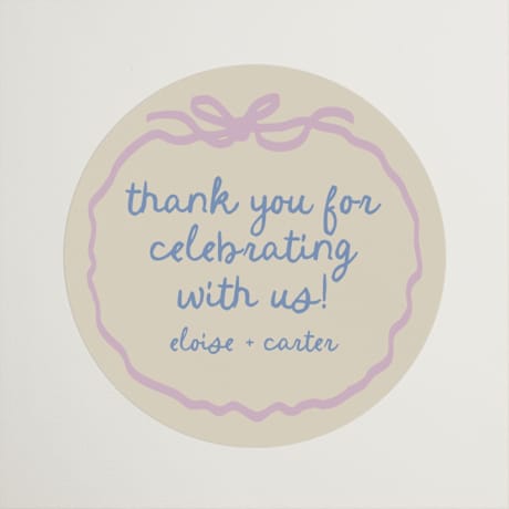 Engagement Party Favor Stickers