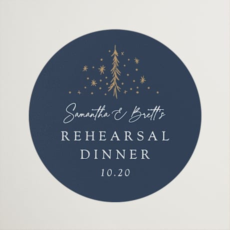 Rehearsal Dinner Favor Stickers