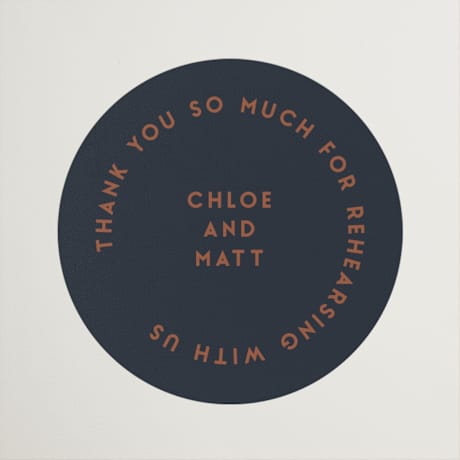 Rehearsal Dinner Favor Stickers