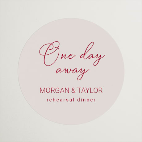 Rehearsal Dinner Favor Stickers