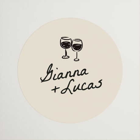 Rehearsal Dinner Favor Stickers