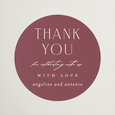 Wedding Favor Stickers