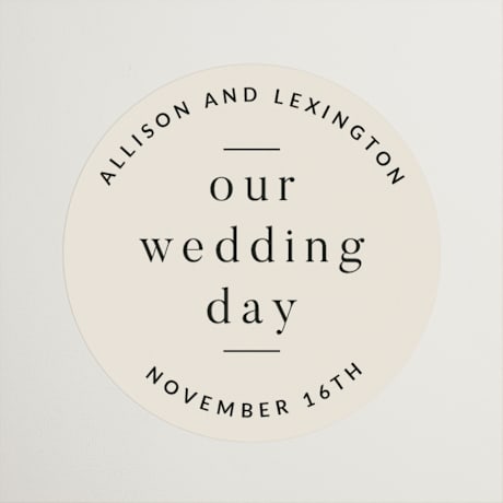 Wedding Favor Stickers