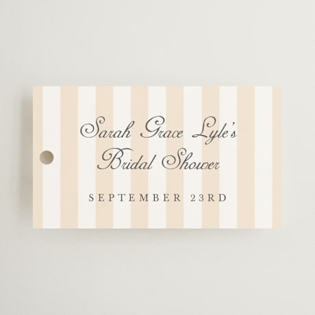 Bridal Shower Favor Tags