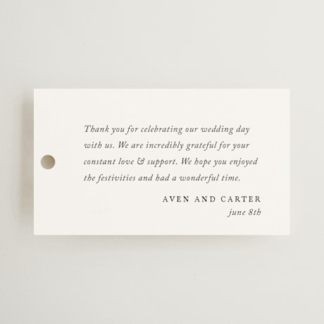 Wedding Favor Tags