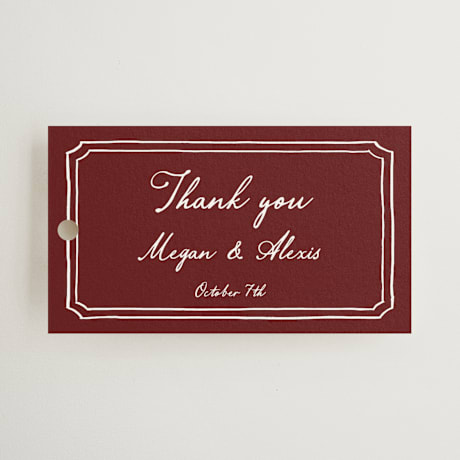 Wedding Favor Tags