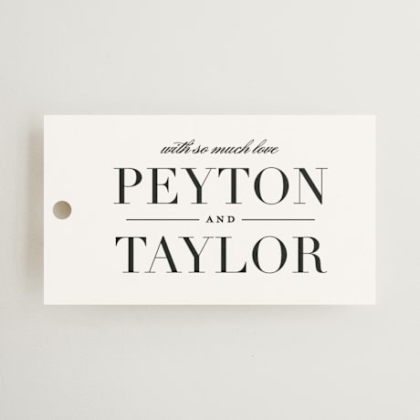 Wedding Favor Tags