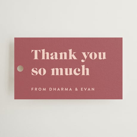 Wedding Favor Tags