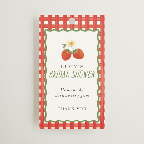 Bridal Shower Favor Tags