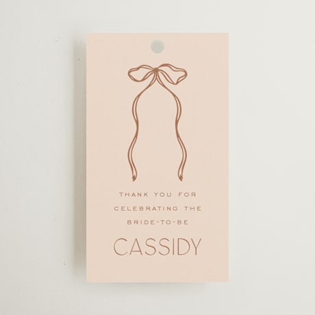 Bridal Shower Favor Tags