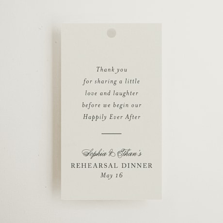 Rehearsal Dinner Favor Tags